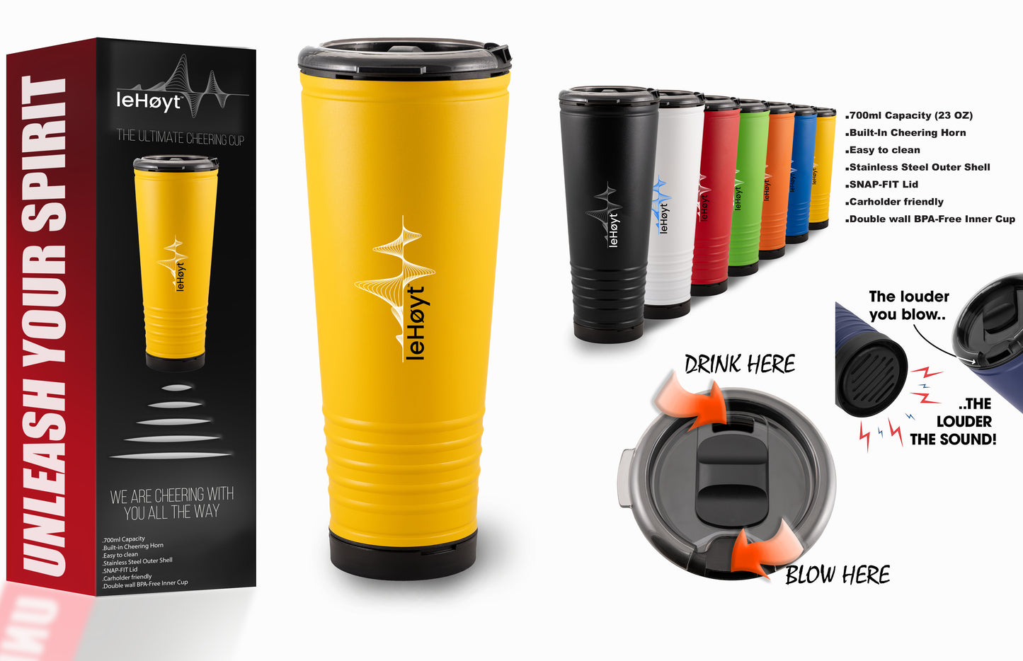 LEHØYT™ Cheering Cup - Summer Yellow